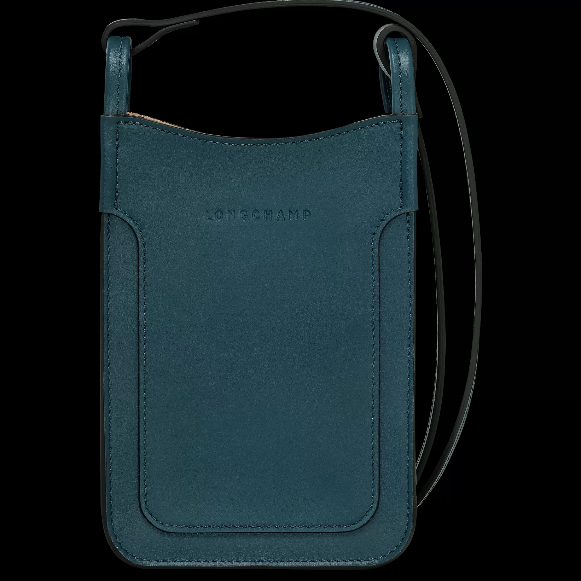 Mujer Longchamp Le Foulonné Funda de teléfono con cordón de piel