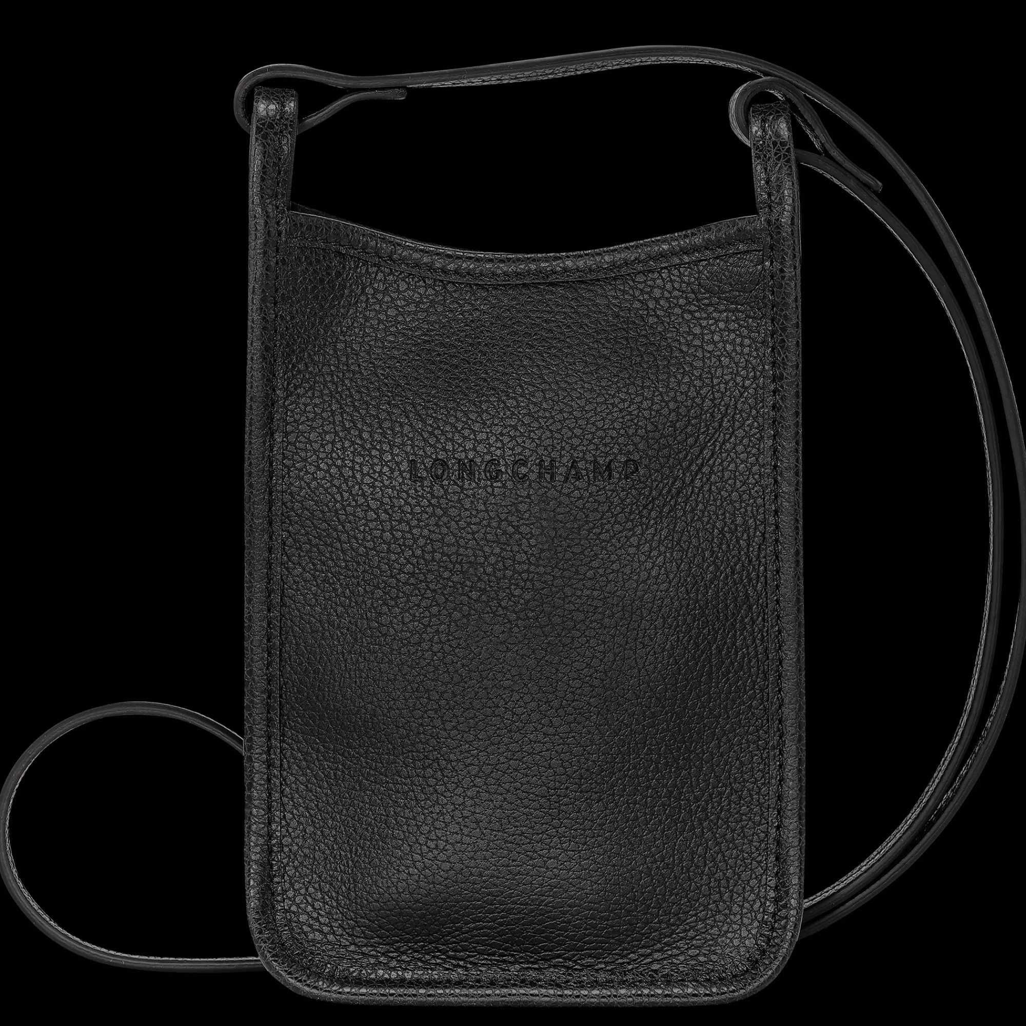 Mujer Longchamp Le Foulonné Funda de teléfono con cordón de piel
