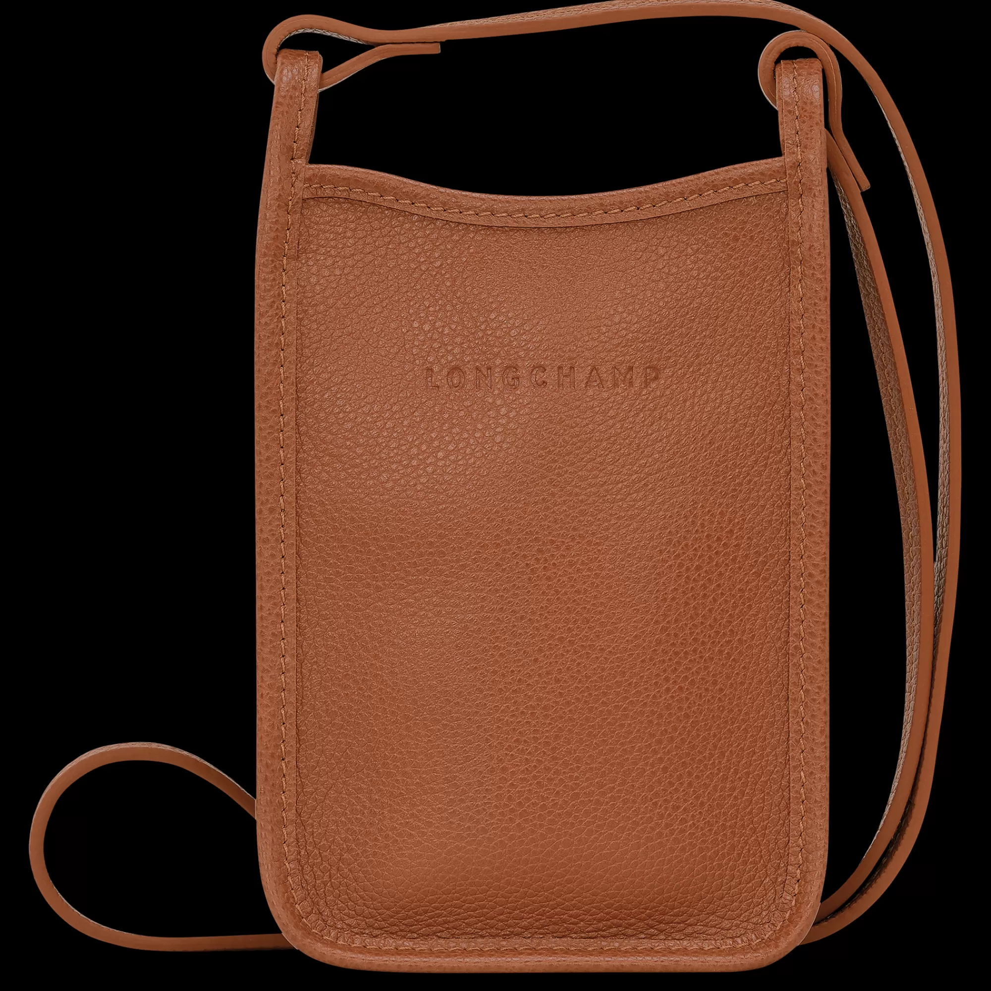 Mujer Longchamp Le Foulonné Funda de teléfono con cordón de piel