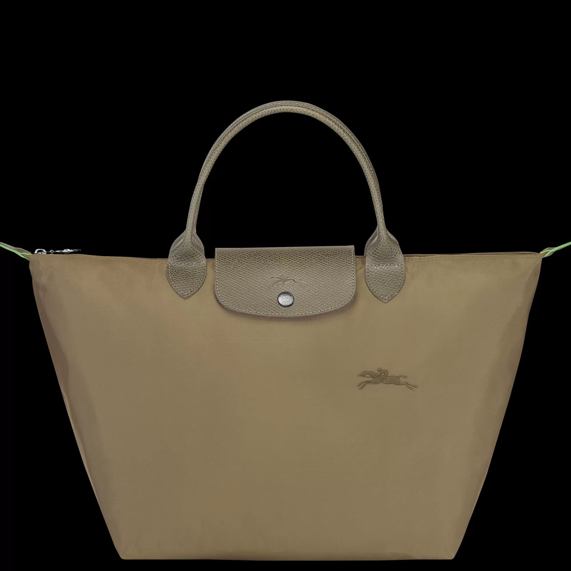 Mujer Longchamp Le Pliage Green Bolso con asa superior M