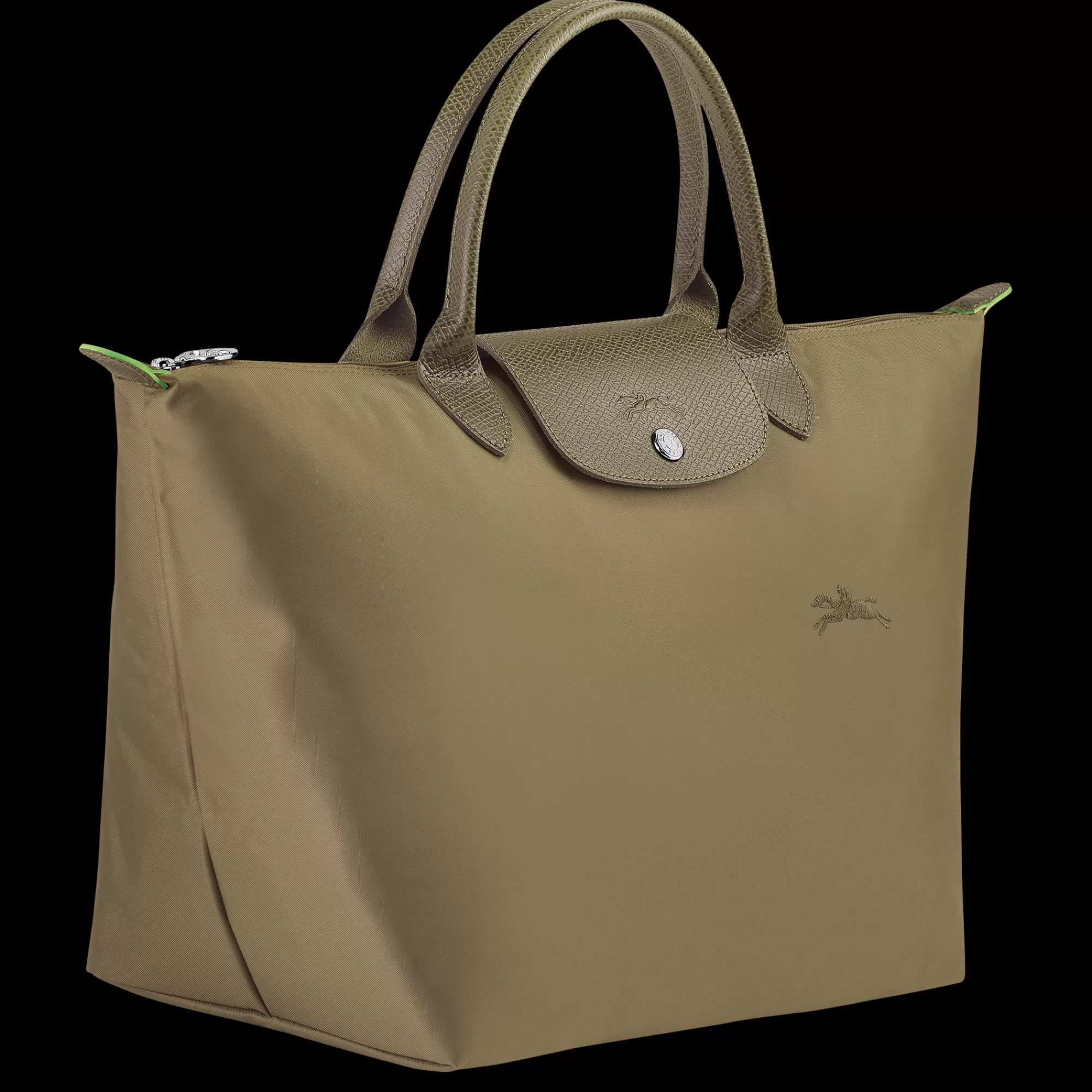 Mujer Longchamp Le Pliage Green Bolso con asa superior M