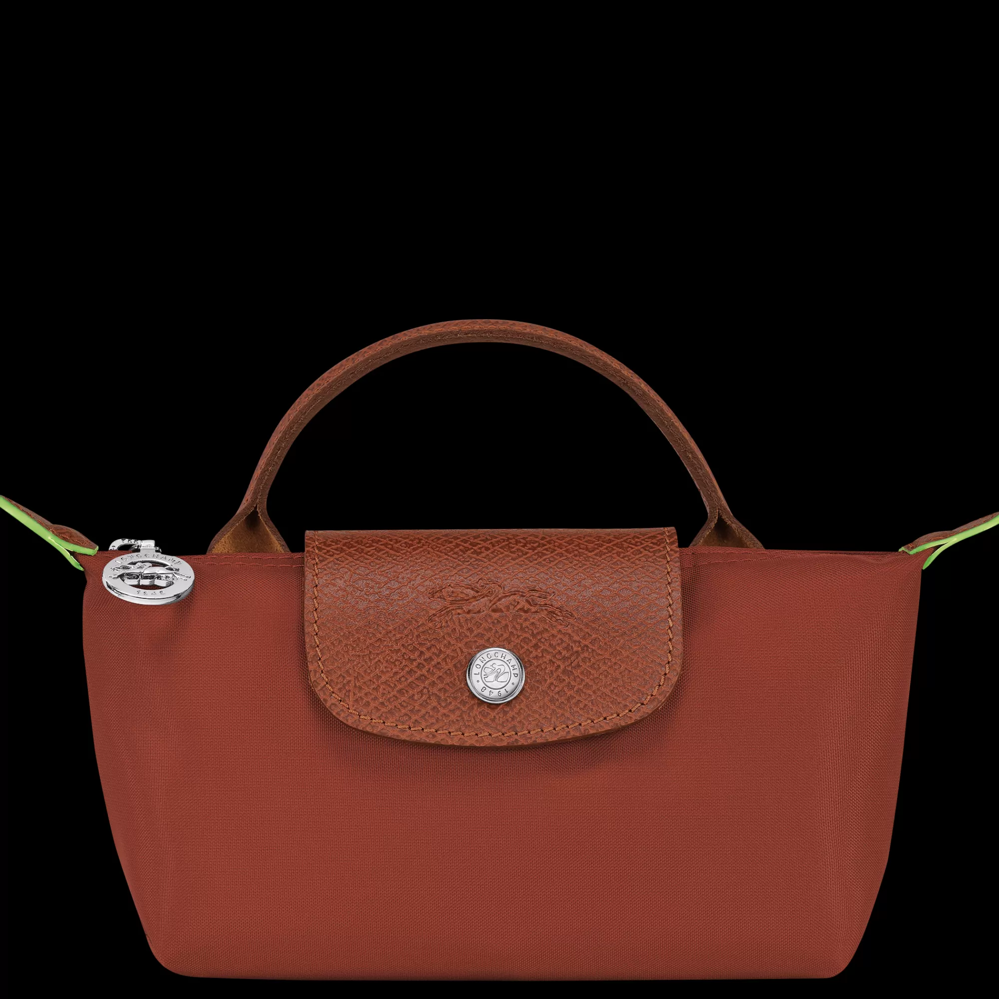 Mujer Longchamp Le Pliage Green Bolso pequeño con asa