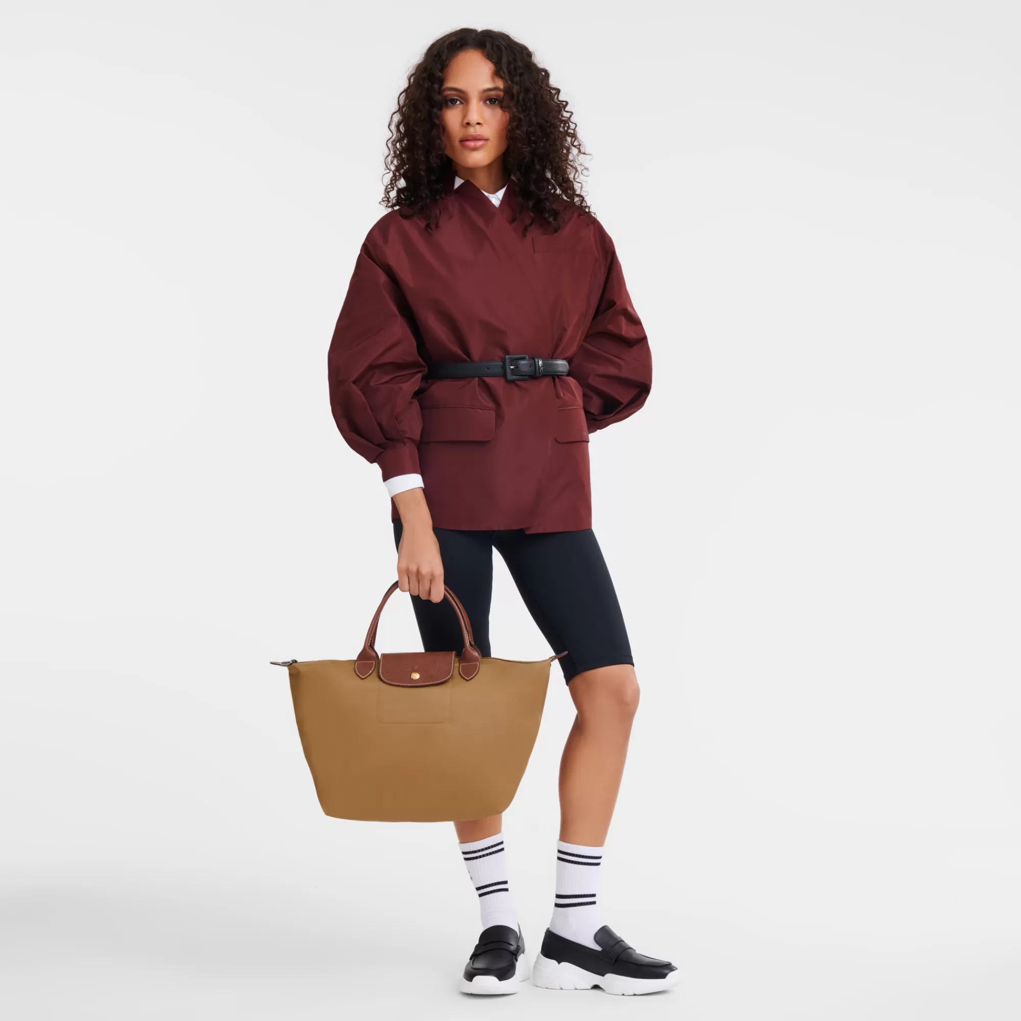 Mujer Longchamp Le Pliage Original Bolso con asa superior M