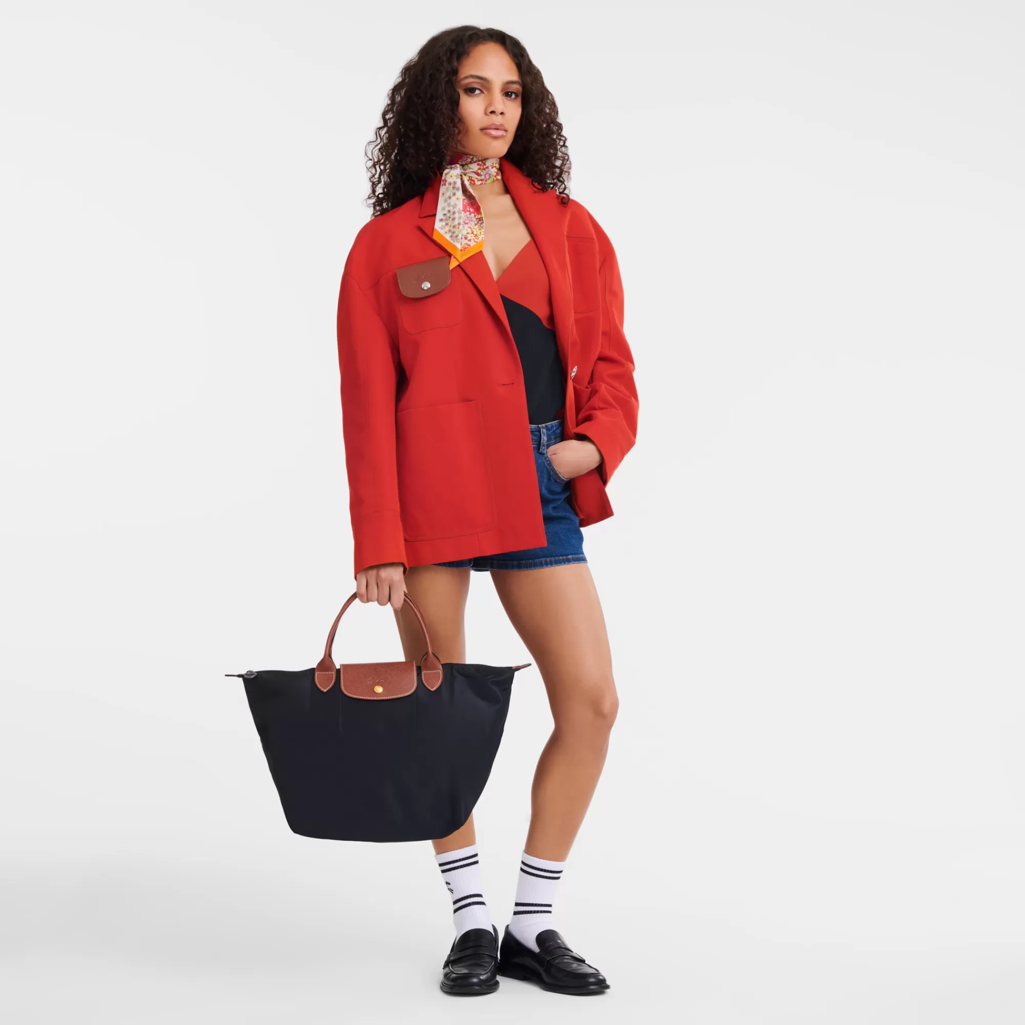 Mujer Longchamp Le Pliage Original Bolso con asa superior M