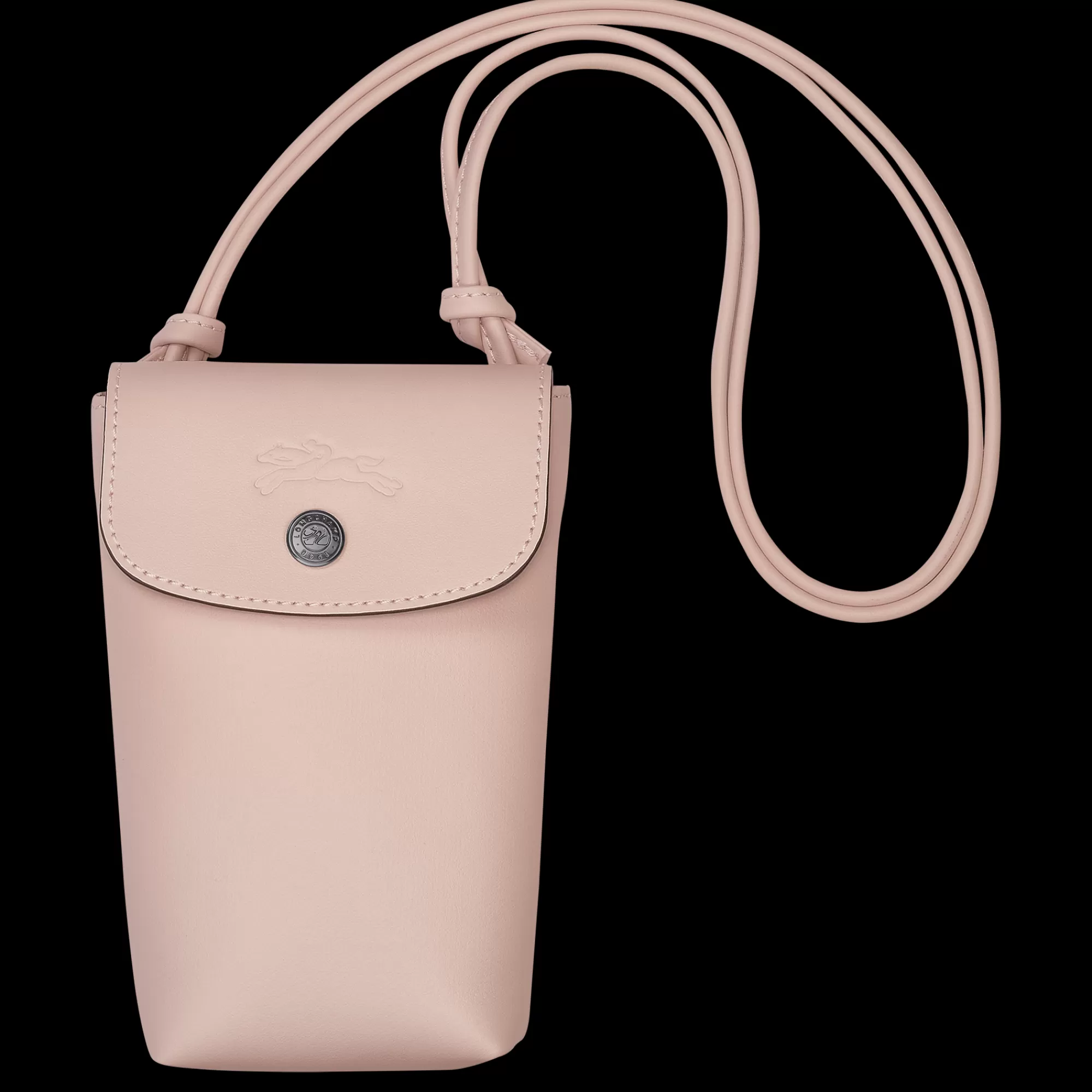 Mujer Longchamp Le Pliage Xtra Funda de teléfono con cordón de piel