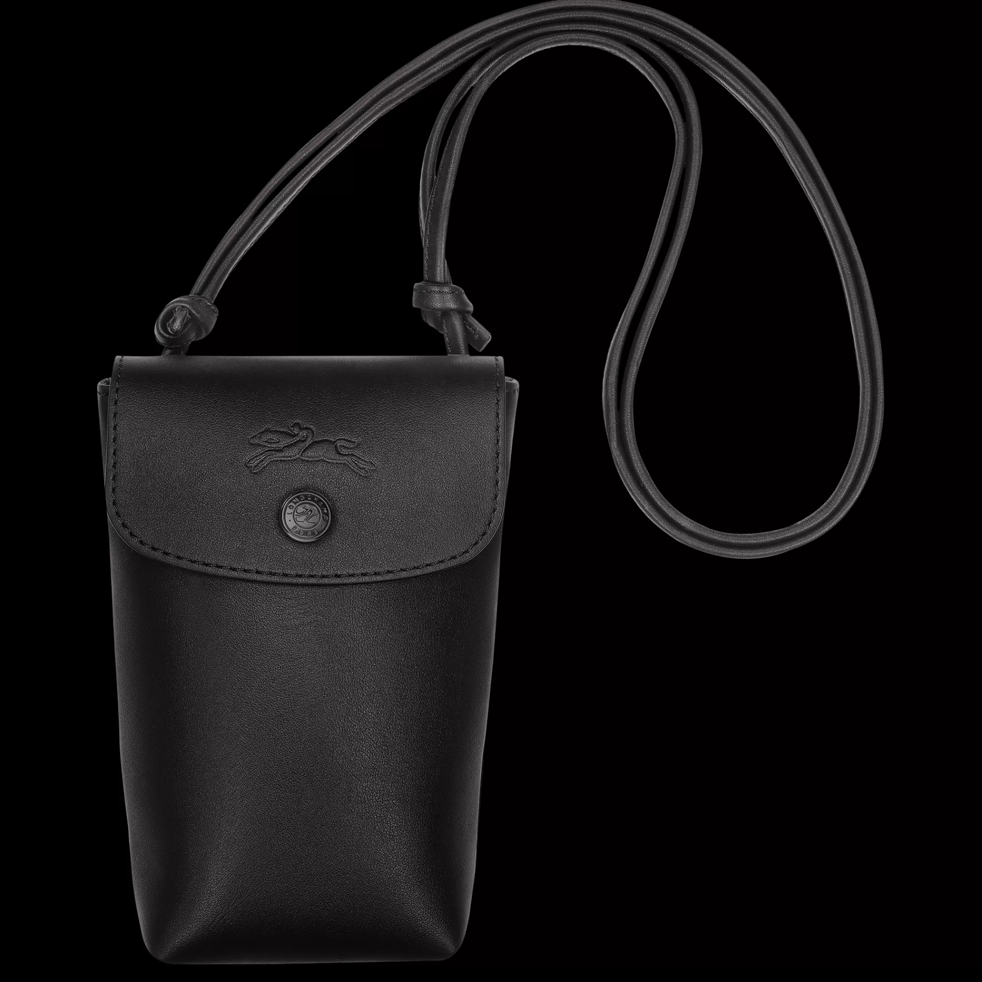 Mujer Longchamp Le Pliage Xtra Funda de teléfono con cordón de piel