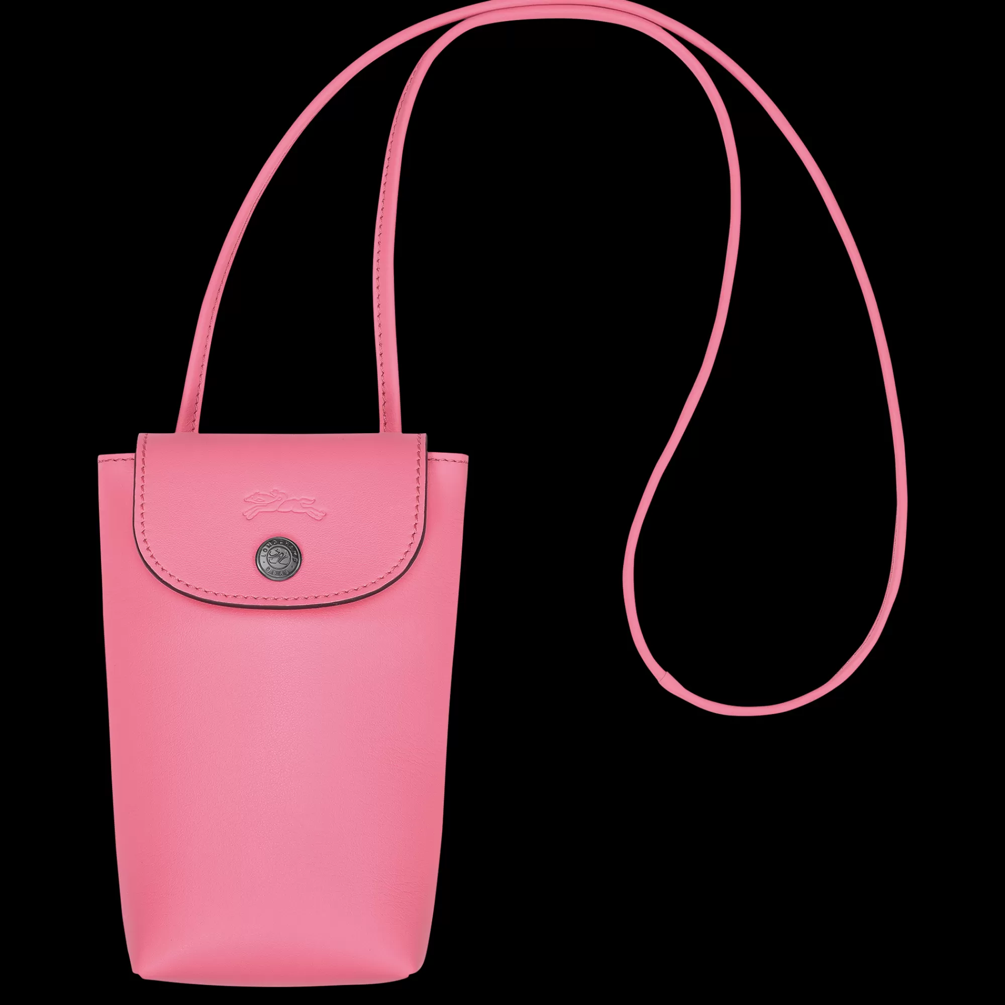 Mujer Longchamp Le Pliage Xtra Funda de teléfono con cordón de piel