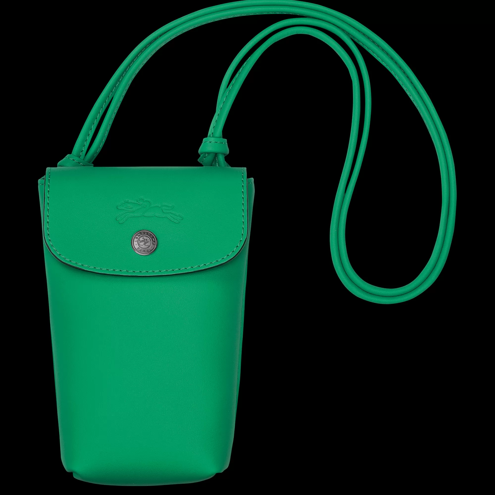 Mujer Longchamp Le Pliage Xtra Funda de teléfono con cordón de piel
